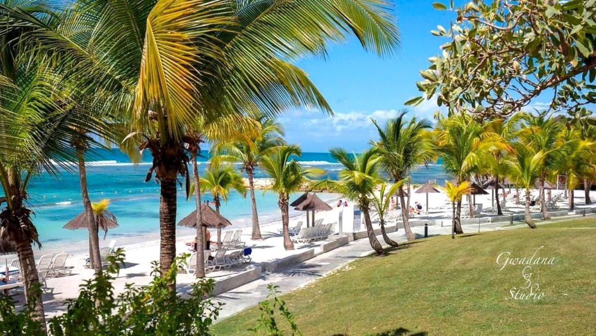 Acces Direct Plage, Vue Mer D'Exception, Les Gwada Studios, Village Vacances ساينت آن المظهر الخارجي الصورة