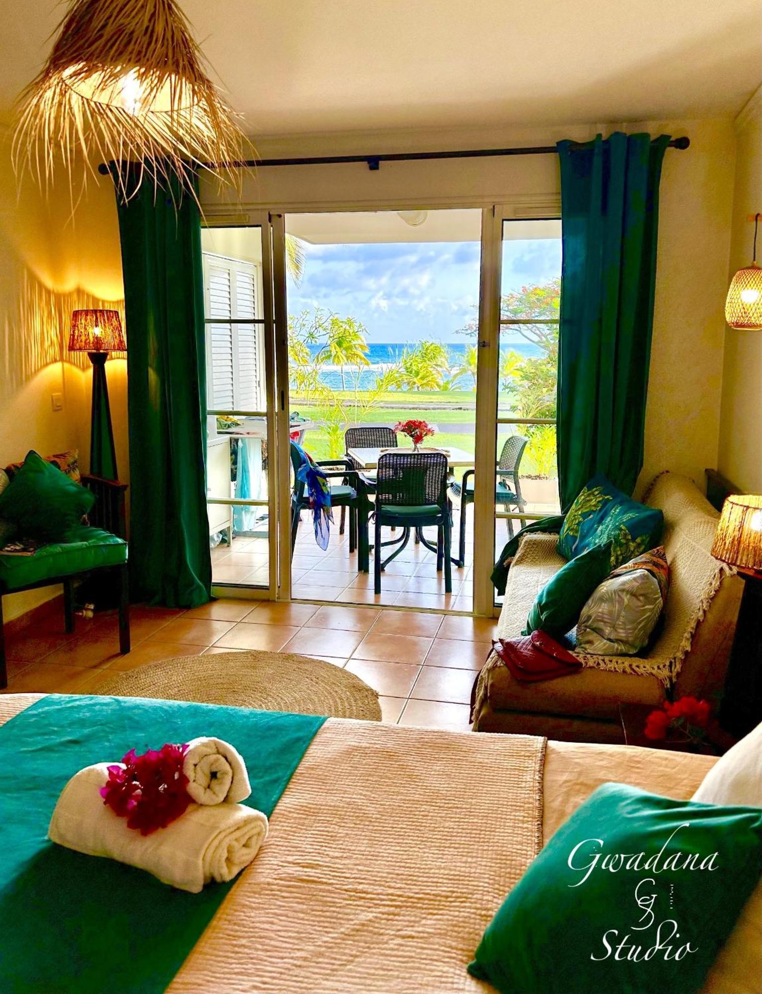 Acces Direct Plage, Vue Mer D'Exception, Les Gwada Studios, Village Vacances ساينت آن المظهر الخارجي الصورة