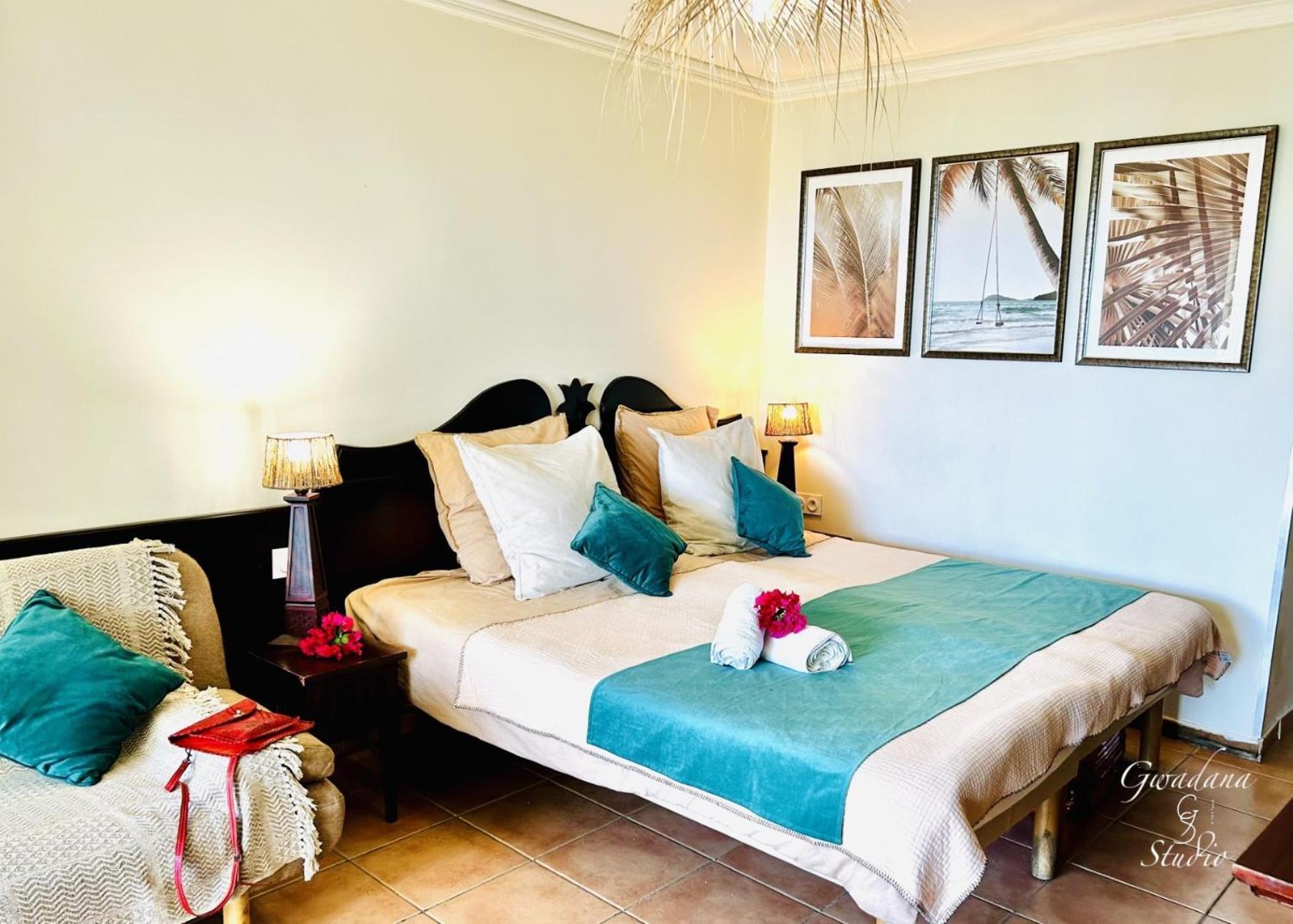 Acces Direct Plage, Vue Mer D'Exception, Les Gwada Studios, Village Vacances ساينت آن المظهر الخارجي الصورة